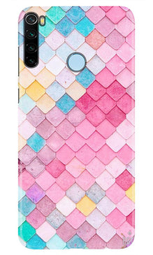 Pink Pattern Mobile Back Case for Xiaomi Redmi Note 8 (Design - 215)