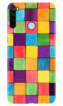 Colorful Square Mobile Back Case for Xiaomi Redmi Note 8 (Design - 218)