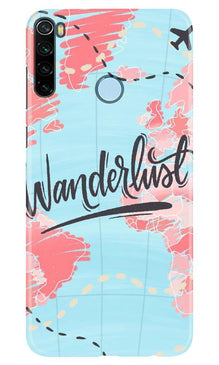 Wonderlust Travel Mobile Back Case for Xiaomi Redmi Note 8 (Design - 223)