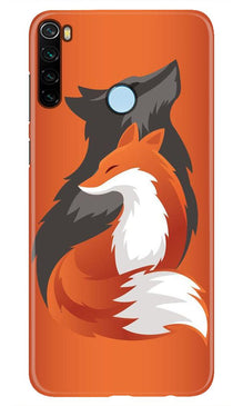Wolf  Mobile Back Case for Xiaomi Redmi Note 8 (Design - 224)