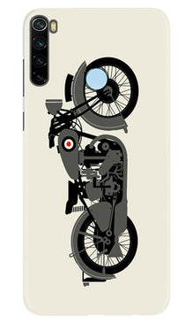 MotorCycle Mobile Back Case for Xiaomi Redmi Note 8 (Design - 259)