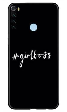 #GirlBoss Mobile Back Case for Xiaomi Redmi Note 8 (Design - 266)