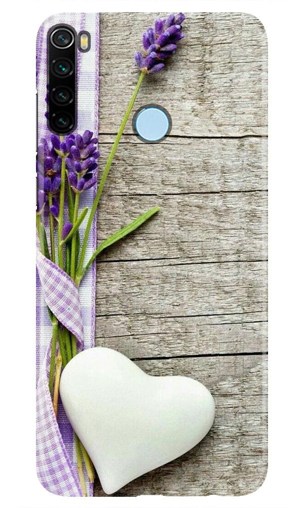 White Heart Case for Xiaomi Redmi Note 8 (Design No. 298)