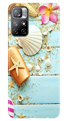 Sea Shells Mobile Back Case for Redmi Note 11 (Design - 63)