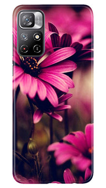 Purple Daisy Mobile Back Case for Redmi Note 11 (Design - 65)