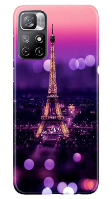 Eiffel Tower Mobile Back Case for Redmi Note 11 (Design - 86)