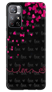 Love in Air Mobile Back Case for Redmi Note 11 (Design - 89)