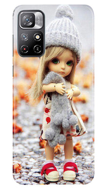 Cute Doll Mobile Back Case for Redmi Note 11 (Design - 93)