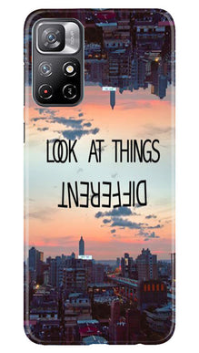 Look at things different Mobile Back Case for Redmi Note 11 (Design - 99)