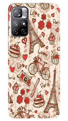 Love Paris Mobile Back Case for Redmi Note 11  (Design - 103)
