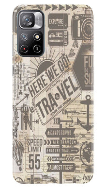 Travel Mobile Back Case for Redmi Note 11  (Design - 104)
