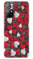 Red White Hearts Case for Redmi Note 11  (Design - 105)