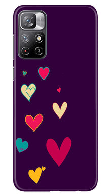 Purple Background Mobile Back Case for Redmi Note 11  (Design - 107)