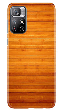 Wooden Look Mobile Back Case for Redmi Note 11  (Design - 111)