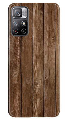 Wooden Look Mobile Back Case for Redmi Note 11  (Design - 112)