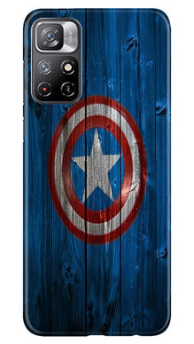 Captain America Superhero Mobile Back Case for Redmi Note 11  (Design - 118)