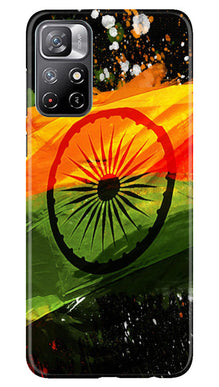 Indian Flag Mobile Back Case for Redmi Note 11  (Design - 137)