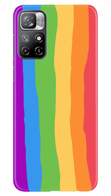 Multi Color Baground Mobile Back Case for Redmi Note 11  (Design - 139)