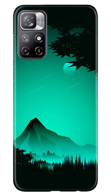 Moon Mountain Mobile Back Case for Redmi Note 11 (Design - 173)