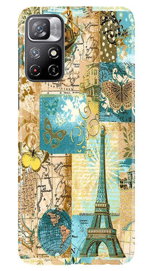 Travel Eiffel Tower Mobile Back Case for Redmi Note 11 (Design - 175)