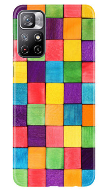 Puzzle Pattern Mobile Back Case for Redmi Note 11 (Design - 186)