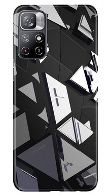 Modern Art Mobile Back Case for Redmi Note 11 (Design - 198)
