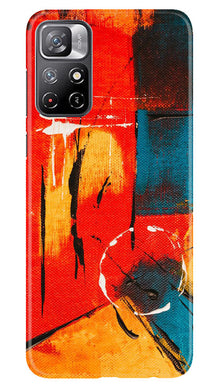 Modern Art Mobile Back Case for Redmi Note 11 (Design - 207)