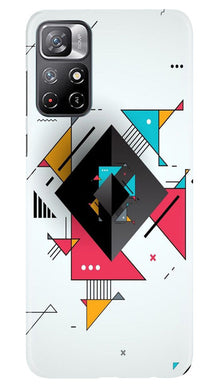 Diffrent Four Color Pattern Mobile Back Case for Redmi Note 11 (Design - 244)