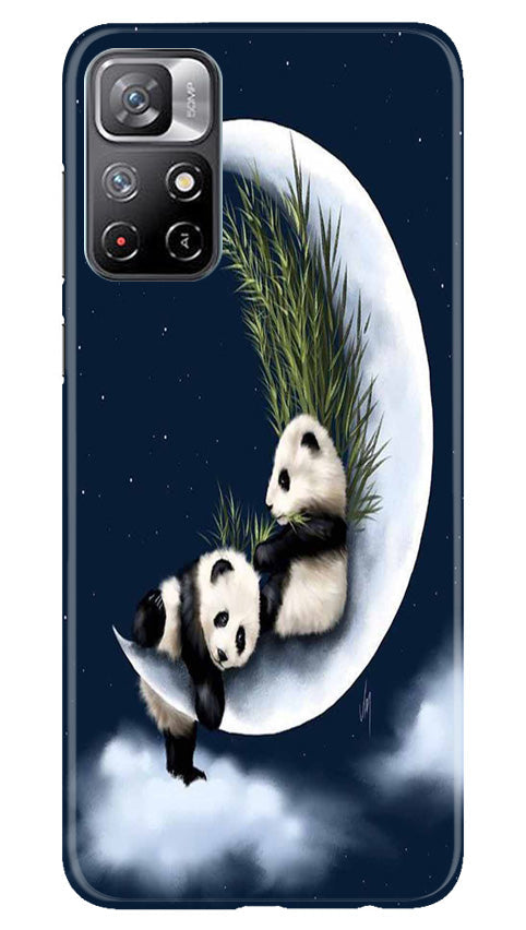 Panda Bear Mobile Back Case for Redmi Note 11 (Design - 279)