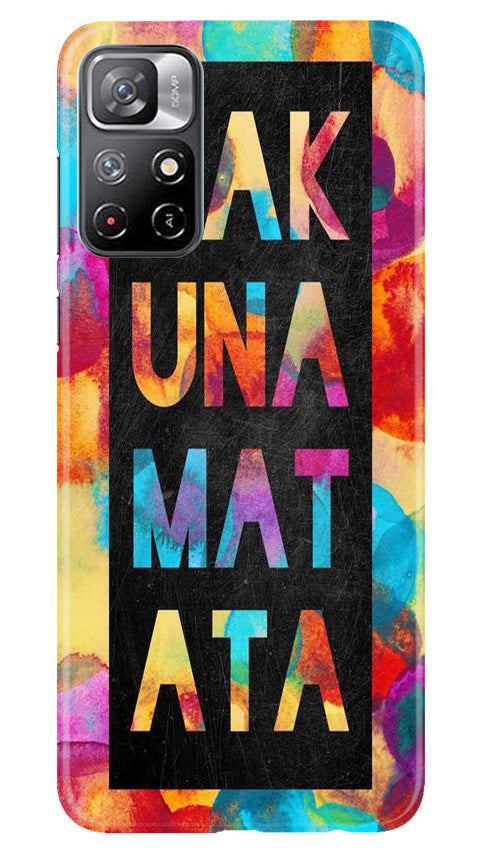 Marble Texture Mobile Back Case for Redmi Note 11 (Design - 284)