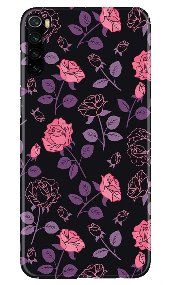 Rose Black Background Case for Xiaomi Redmi Note 8