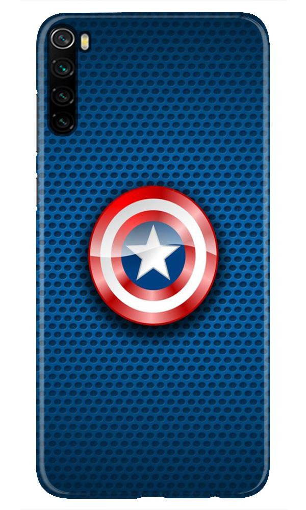 Captain America Shield Case for Xiaomi Redmi Note 8 (Design No. 253)