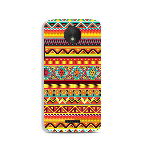 Zigzag line pattern Case for Moto C