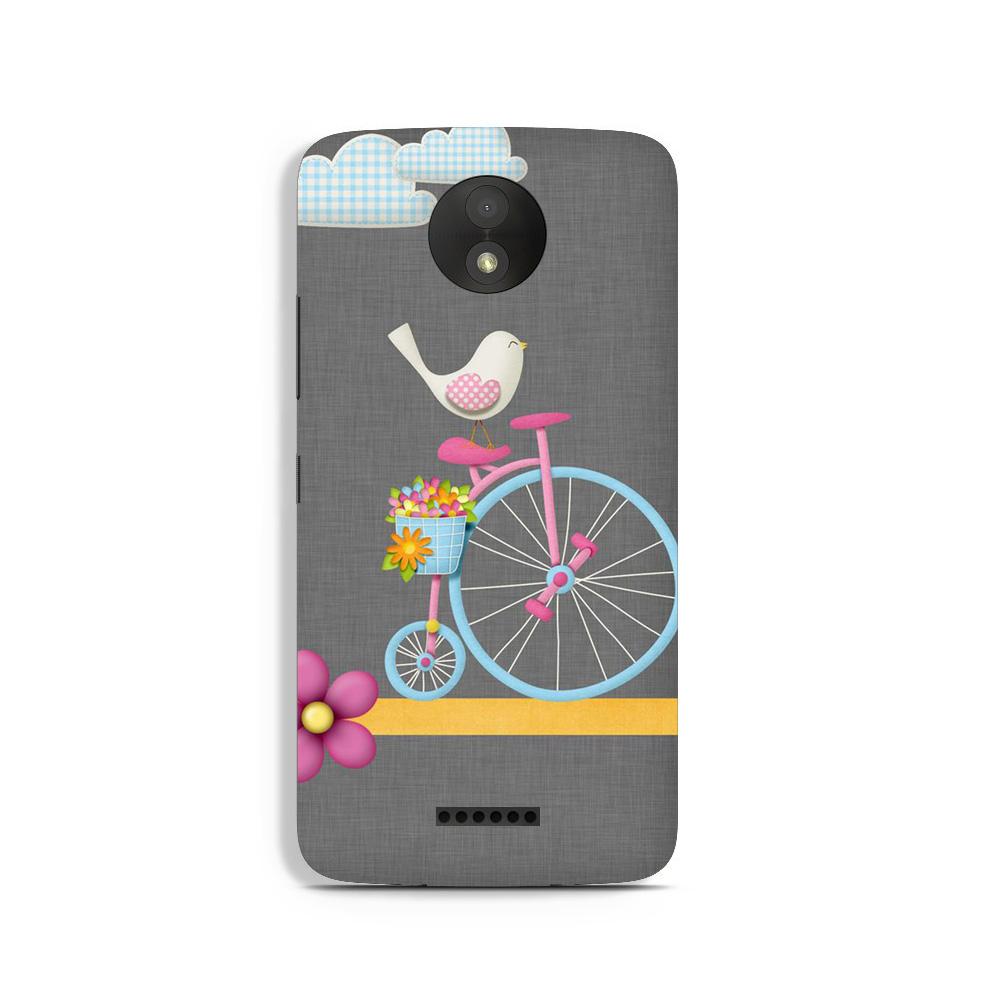 Sparron with cycle Case for Moto C Plus