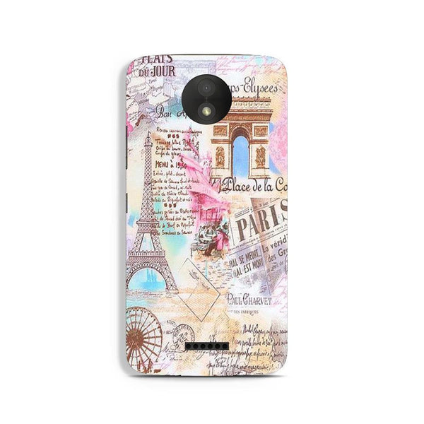 Paris Eiftel Tower Case for Moto C