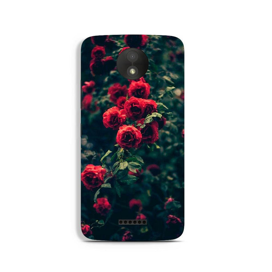 Red Rose Case for Moto C
