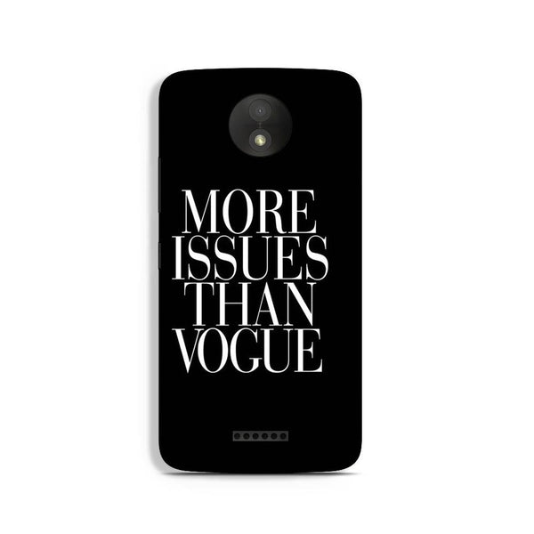 More Issues than Vague Case for Moto C Plus