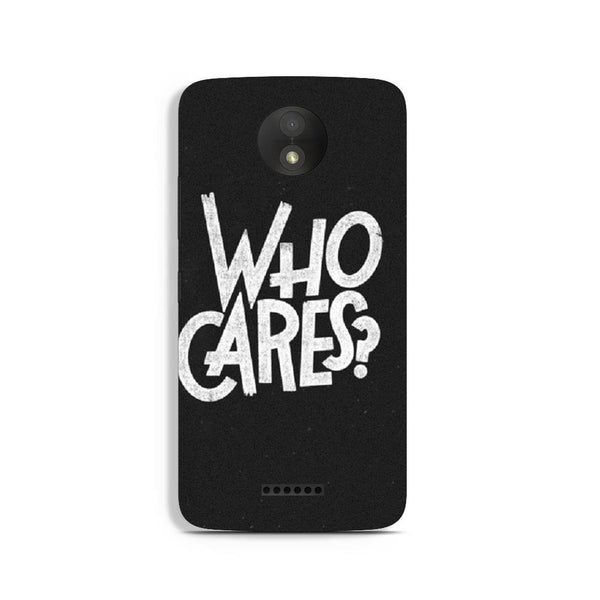 Who Cares Case for Moto C Plus