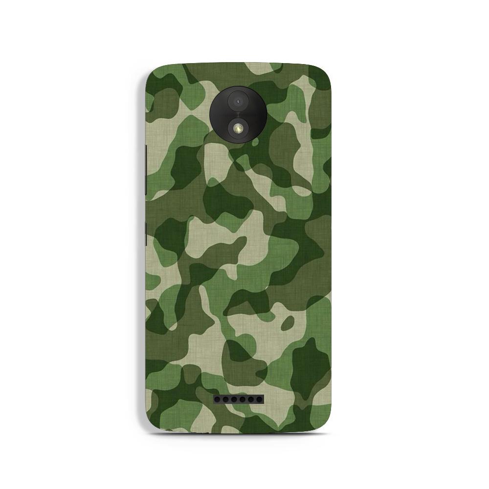 Army Camouflage Case for Moto C  (Design - 106)