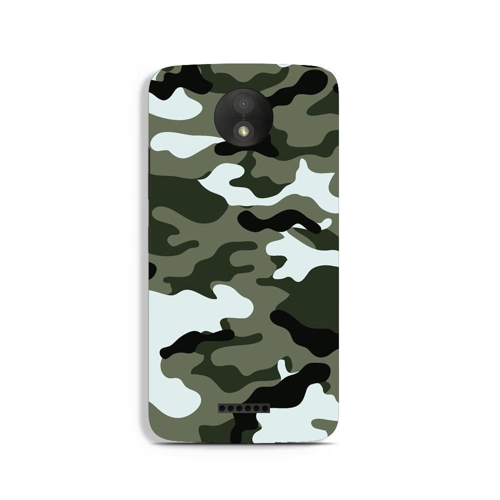 Army Camouflage Case for Moto C  (Design - 108)