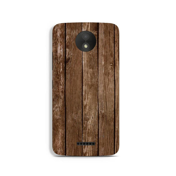 Wooden Look Case for Moto C Plus  (Design - 112)