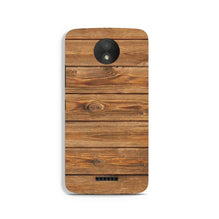 Wooden Look Case for Moto C  (Design - 113)