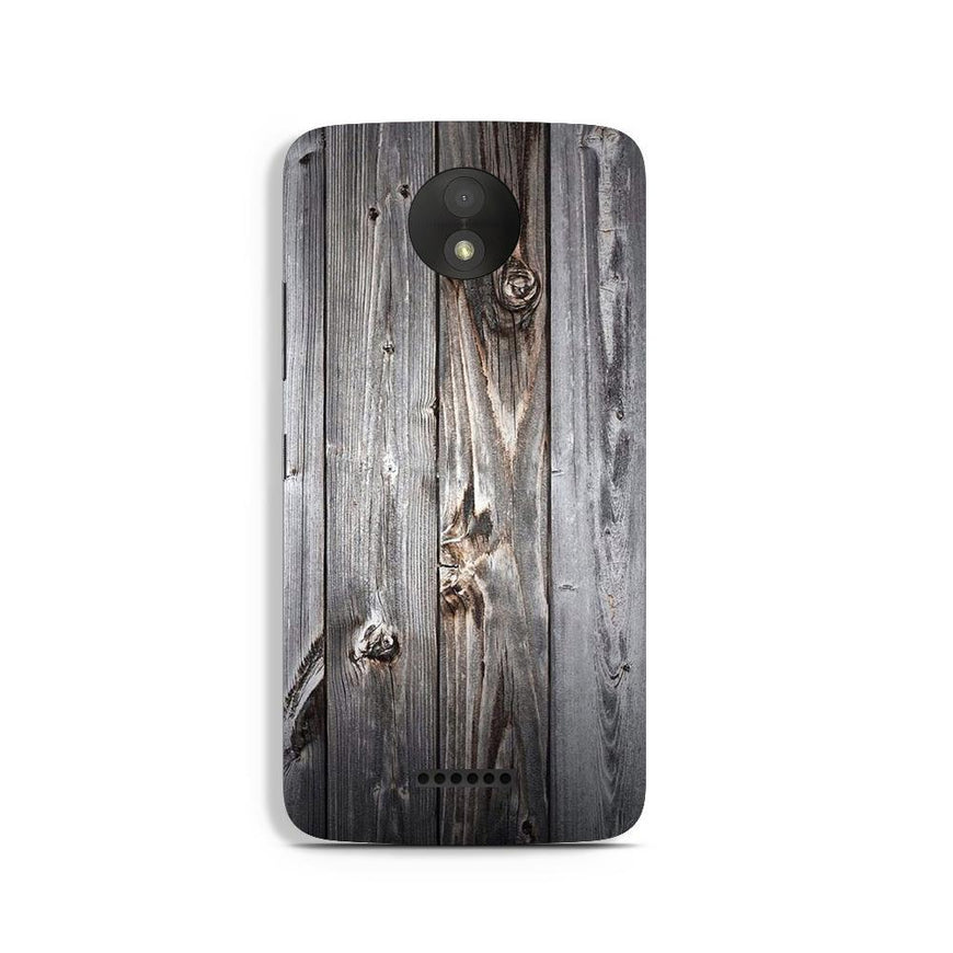 Wooden Look Case for Moto C  (Design - 114)