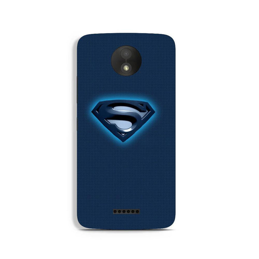 Superman Superhero Case for Moto C Plus  (Design - 117)