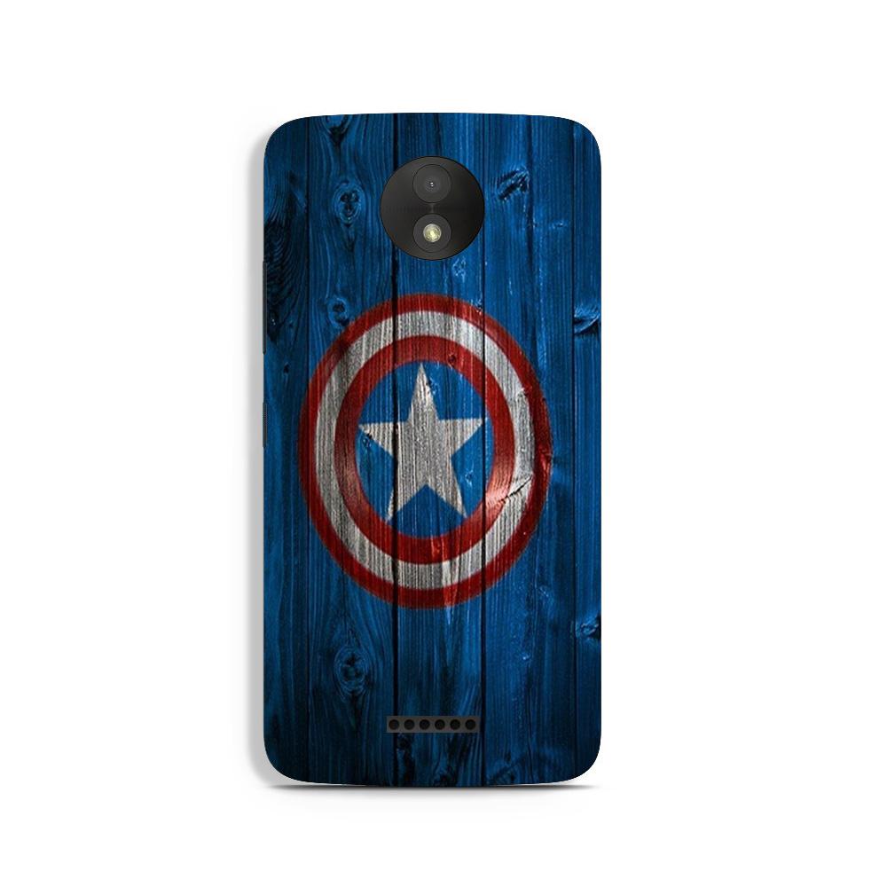 Captain America Superhero Case for Moto C  (Design - 118)