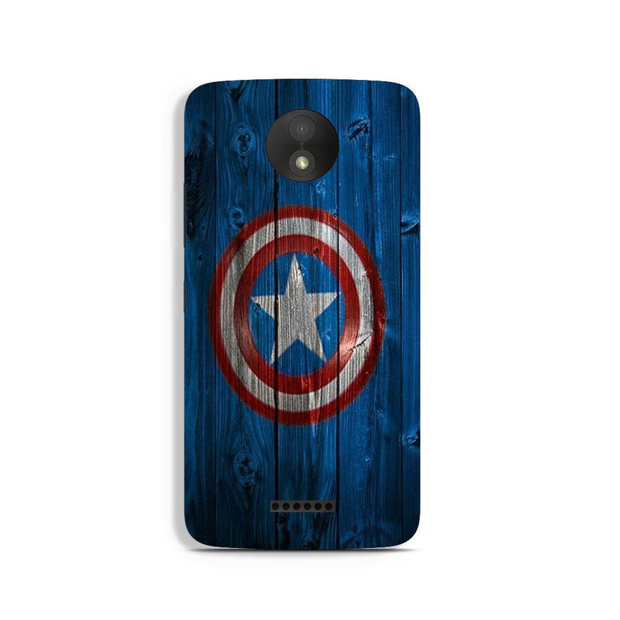 Captain America Superhero Case for Moto C Plus  (Design - 118)