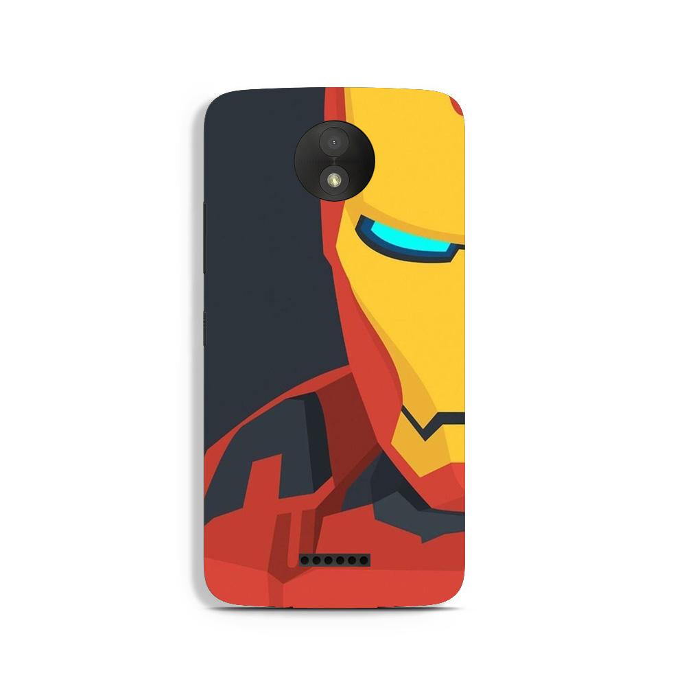 Iron Man Superhero Case for Moto C  (Design - 120)