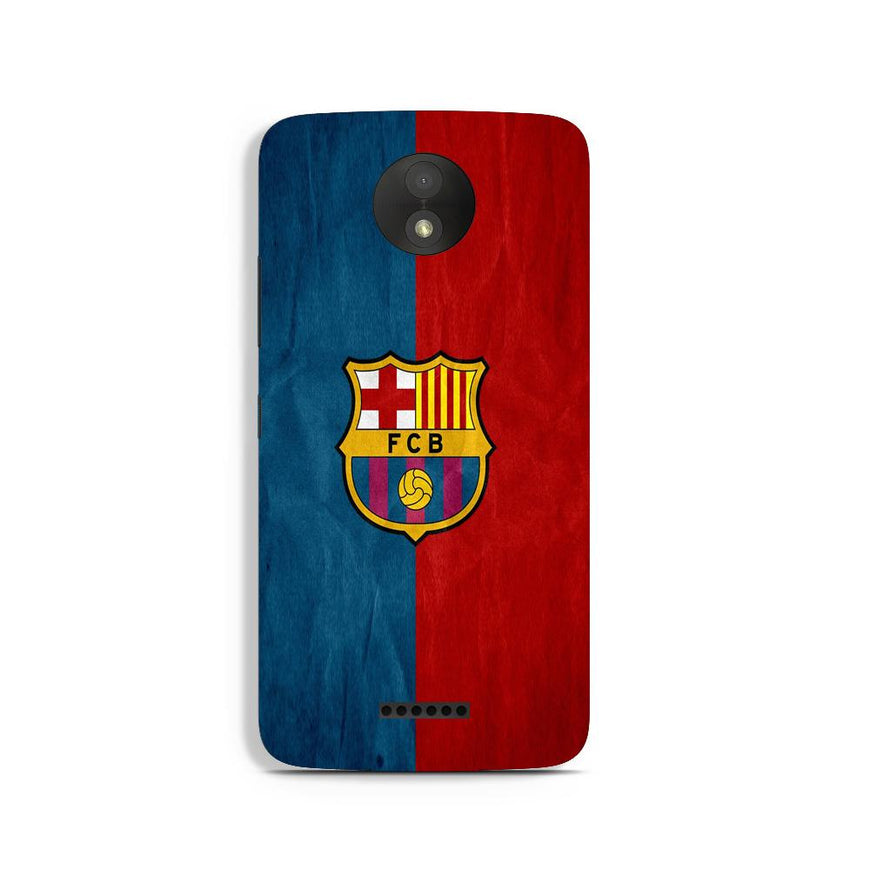 FCB Football Case for Moto C Plus  (Design - 123)