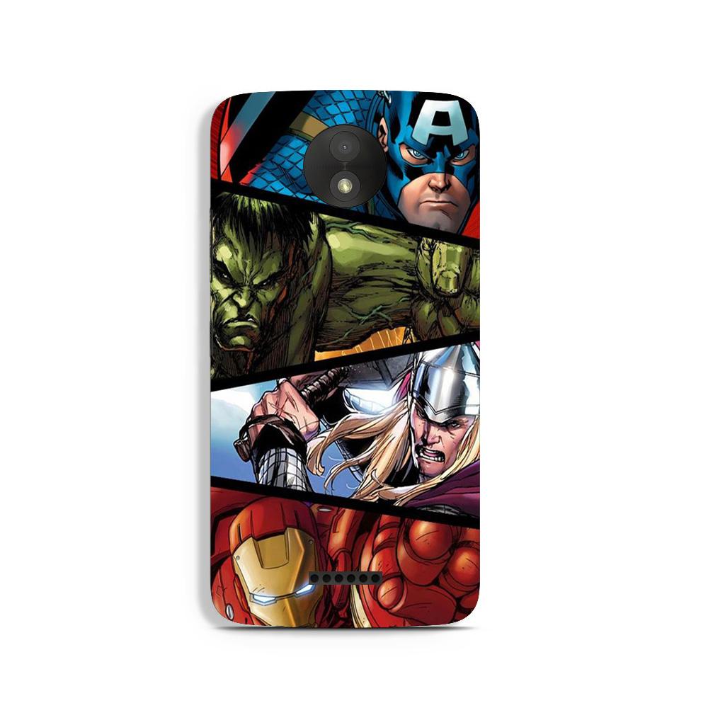 Avengers Superhero Case for Moto C  (Design - 124)