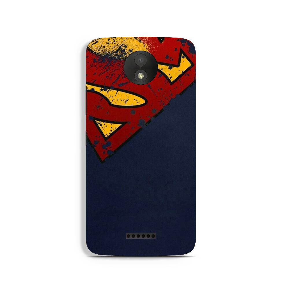 Superman Superhero Case for Moto C  (Design - 125)